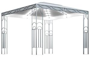 VidaXL krémszínű pavilon LED fényfüzérrel 300 x 300 cm