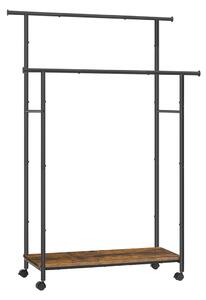 Gurulós fogas, Songmics, barna, 98.5x39.6x156.8 cm