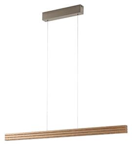 Függőlámpa Lucande, Annetta, dimmable, Fa, Étkező, Fa, Modern