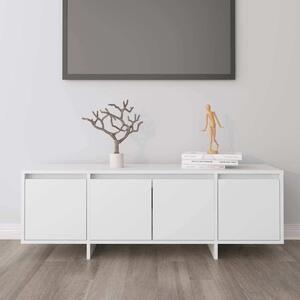 Fehér szerelt fa TV-szekrény 120 x 30 x 40,5 cm