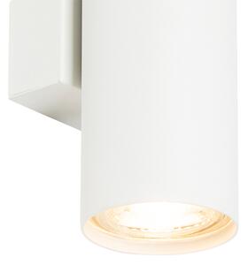 Modern fali lámpa, fehér 2 -fény - Jeana