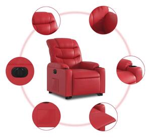 VidaXL elektromos bordó műbőr felállást segítő dönthető fotel