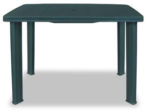 VidaXL zöld műanyag kerti asztal 101 x 68 x 72 cm