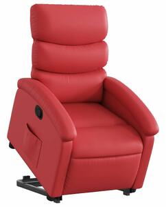 Relax Fotel - Elektromos Emelő - Piros Műbőr