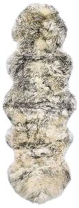 VidaXL sötétszürke melanzsszínű báránybőr szőnyeg 60 x 180 cm