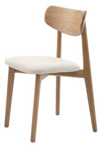 Krémszínű-natúr színű étkezőszék Elim – Unique Furniture