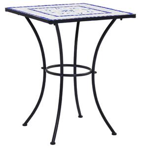 VidaXL kék és fehér kerámia mozaikos bisztróasztal 60 cm