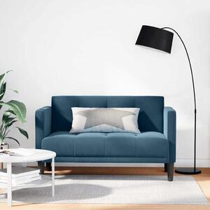 Kék bársony loveseat kanapé 111 cm