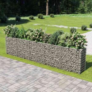 Horganyzott acél gabion magaságyás 450 x 50 x 100 cm
