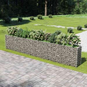 Horganyzott acél gabion magaságyás 540 x 50 x 100 cm