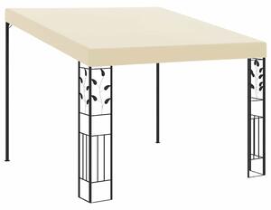 Krémszínű falra szerelhető pavilon 3 x 3 x 2,5 m
