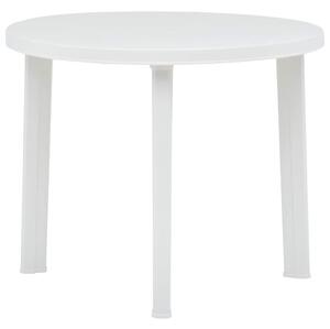 Fehér műanyag kerti asztal 89 cm