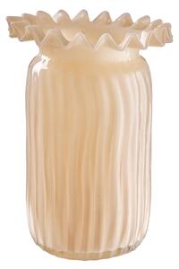 CREAM üveg váza 23 cm