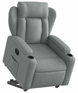 Relax Fotel Elektromos Emeléssel - Világos Szürke