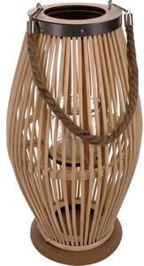 Bambusz lámpa, rattan, bézs, 40 cm