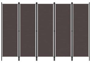 Barna 5 paneles paraván 250 x 180 cm