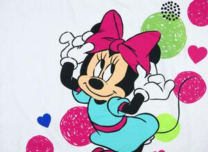 Disney béléses Takaró 70x90cm - Minnie Mouse #fehér-rózsaszín