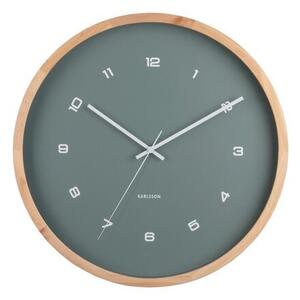 Karlsson 5938GR design falióra 41 cm, zöld