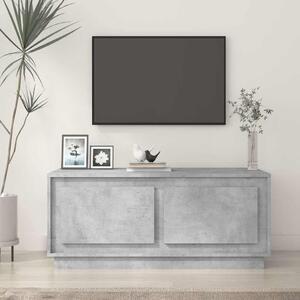 Betonszürke szerelt fa dohányzóasztal 102x50x44 cm