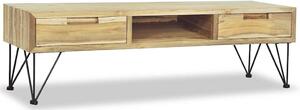 Tömör tíkfa TV-szekrény 120 x 35 x 35 cm