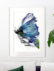 Festmény, Pillangó, Kék Sorozat