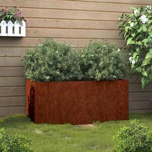 Corten acél növénytartó 62x30x29 cm
