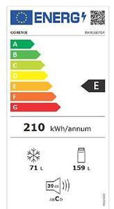 Gorenje RK416EPS4 Alulfagyasztós hűtőszekrény 230L, M:161.3, LED világítás, E energiaosztály