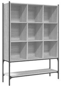 VidaXL Fa Könyvespolc - 10 Rekeszes - 102x30x141,5 cm