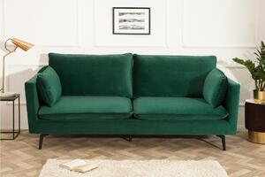FAMOUS zöld bársony kanapé
