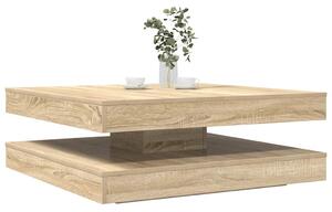 Sonoma tölgy dohányzóasztal 360 fokban forgatható 90x90x34,5 cm