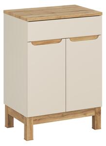 Fürdőszobaszekrény munkalappal BALI Kasmír D60/1 | 60 cm