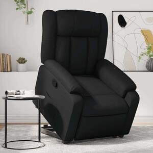 Relax Fotel Elektromos Emeléssel - Fekete Műbőr
