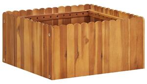 Tömör akácfa kerti magaságyás 50 x 50 x 25 cm