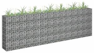 Horganyzott acél gabion magaságyás 270 x 30 x 90 cm