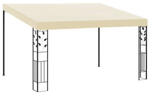 Krémszínű falra szerelhető pavilon 4 x 3 x 2,5 m