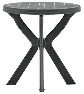 Antracitszürke műanyag bisztróasztal Ø70 cm