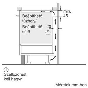 Bosch PIF651HC1E Beépíthető indukciós főzőlap, 59,2 cm, 4 főzőzóna, DirectSelect , Fekete