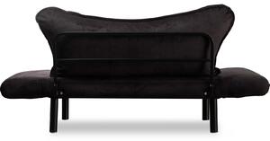 Széthúzható kétszemélyes kanapé Chatty (fekete). 1062619