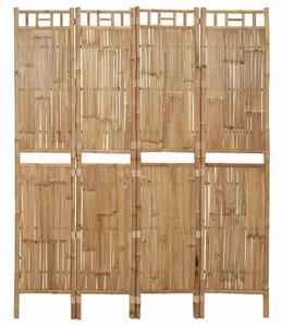 4 paneles bambusz térelválasztó 160 x 180 cm