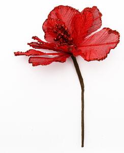 Piros művirág 20,5 x17 cm