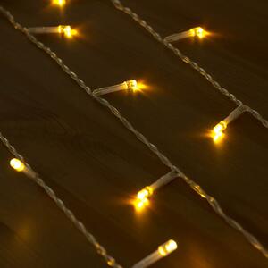LED fényfüggöny HOBBY LINE – 2x1m, meleg fehér, 100 dióda