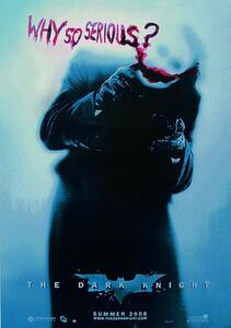 Plakát BATMAN: The Dark Knight - A sötét lovag - Joker Why So Serious? (Heath Ledger), (68 x 98 cm)