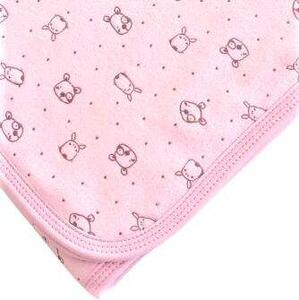 Rózsaszín baba kétoldalas Nicky plüss takaró
