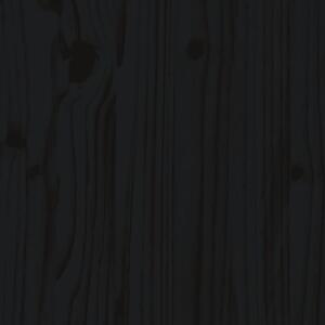 VidaXL fekete kerti tömör fenyőfa kisasztal 40x38x28,5 cm