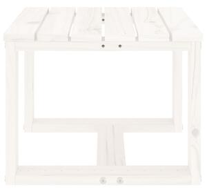 VidaXL fehér tömör fenyőfa kerti kisasztal 40x38x28,5 cm