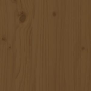 VidaXL mézbarna tömör fenyőfa kerti lábzsámoly párnával 120x80 cm