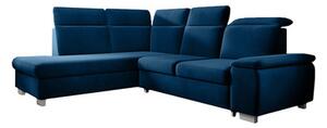 Összecsukható sarok ülőgarnitúra 156 AMBER Bal Kék
