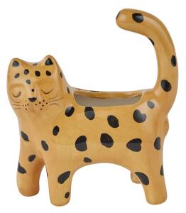 LITTLE LEO mini kerámia váza 16 cm leopárd