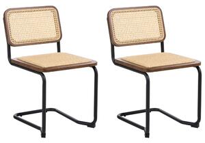 Étkezőszék kétdarabos szettben CORDOVA Rattan Barna