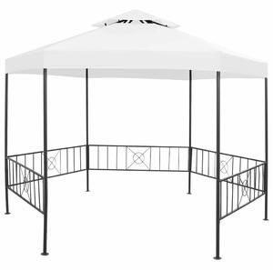 Fehér kerti pavilon 323 x 275 x 265 cm 180 g/m²